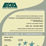 Picture of Sismec obtained the international quality, in accordance with the ISO 9001: 2000 certification