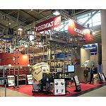 Foto de Posimat, experto en tecnología para manejo de botelllas vacías, presente en Drinktec 2009
