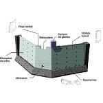 Fotografia de Patenten una presa modular per rierols fabricada amb pl�stic reciclat