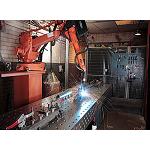 Picture of Demmeler shows a wide range of tables and welding equipment