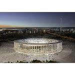 Foto de El policarbonato cubre la fachada del Estadio Nacional de Brasilia para el Mundial de f�tbol de 2014