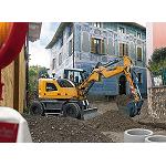 Picture of Liebherr aúna compacidad And power in his new excavator on tyres