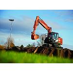 Picture of Hitachi Shows the new excavator of wheels ZX140W-5