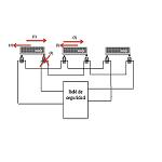 Picture of How connect devices of enclavamiento in waterfall (in series) to the relay of hygiene without losing the category