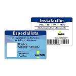 Picture of The carné of Asetub of installer of plastic pipes fulfils 10 years