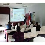 Foto de Master class de Fivin a los alumnos de sumillería de la Escuela Superior de Hotelería