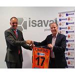 Foto de Pinturas Isaval, nuevo co-patrocinador de Valencia Basket