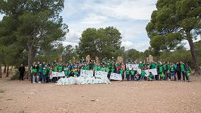Foto de El Voluntariado Verde de Cicloplast y Aimplas organiza una actividad de sensibilización ambiental en el Parque Natural Serra Calderona de Valencia