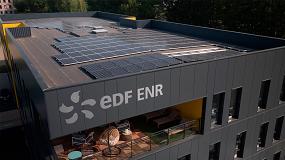 Foto de Sistema de fijación de paneles solares Renolit Alkorsolar en la sede de EDF en Lion