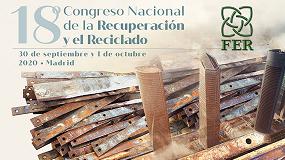 Foto de FER aplaza el 18º Congreso Nacional de la Recuperación y el Reciclajepor el COVID-19