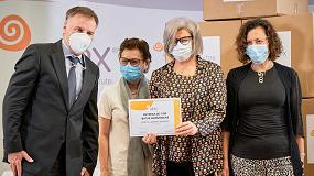 Foto de Aitex dona batas sanitarias y mascarillas higiénicas reutilizables a hospitales, Cruz Roja y Cáritas