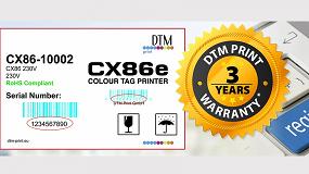 Foto de DTM Print ofrece una garantía de 3 años para su división de impresoras de etiquetas y editoras de discos