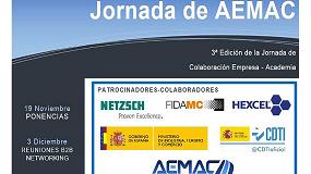 Foto de Aemac presenta la agenda de la jornada Empresa-Academia de los Materiales Compuestos de Aemac