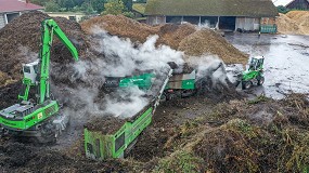 Foto de Los manipuladores de Sennebogen facilitan las labores de reciclaje de la empresa Hahn Kompost