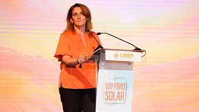 Foto de Teresa Ribera anuncia en el VIII Foro Solar que la Estrategia Nacional de Fotovoltaica Flotante está próxima a aprobarse