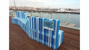 Foto de Un proyecto convierte basuras marinas en mobiliario instalado en la Marina de Valencia