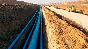 Foto de Las tuberías TOM de PVC-O DN1000 mm de Molecor se instalan en Kolubara, Serbia