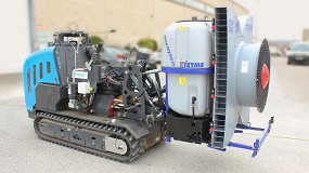 Foto de Teyme recibe a miembros del Proyecto Scorpion, que desarrolla robots pulverizadores de viñedos en laderas