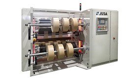 Foto de Jusa Advanced Converting Machinery presenta la cortadora rebobinadora modelo SR-3 en Hispack 2022