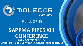 Foto de Molecor participará en el congreso Pipes XIII, en Johannesburgo
