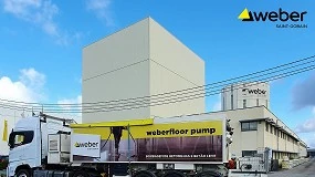 Foto de Weber lana servio mecanizado Weberfloor Pump para aplicao de pavimentos