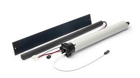 Foto de Next Fit M Solar Kit, motor tubular para cortinas verticales y persianas cargado con energía solar