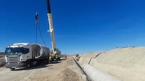 Foto de Prefabricados Delta suministra la tubera de Valdurrios (Zaragoza y Huesca)