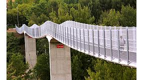 Picture of The runway on the river Júcar in Cuenca and the Strong school the Principe of Pamplona, prizes Construmat