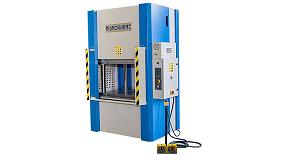 Picture of Hidrogarne Presents the new hydraulics presses MV-80 in the BIEMH 2014