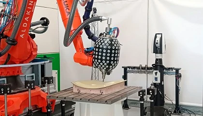 Foto de Eliminacin de la exposicin humana al polvo potencialmente cancergeno y aumento del rendimiento del robot en el mecanizado de piezas de composite