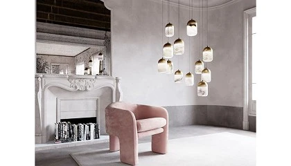 Foto de Iluminacin elegante con Glans de United Alabaster