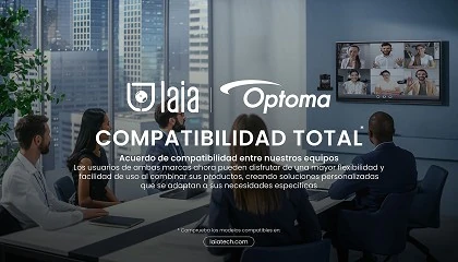 Foto de Acuerdo de compatibilidad entre Optoma y Laia