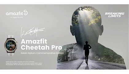 Foto de Zepp Health rinde homenaje a Kelvin Kiptum con una edición conmemorativa del Amazfit Cheetah Pro