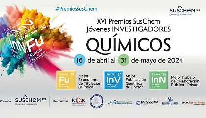Foto de SusChem Espaa convoca la XVI Edicin de sus Premios para reconocer el talento y el trabajo de los jvenes investigadores qumicos en Espaa