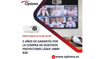 Foto de Oferta especial de Optoma: Garanta extendida de 5 aos para proyectores lser 1080p B2B con una reduccin de precio
