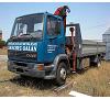 Camión daf-55 con grúa palfinger pk8000 en venta Foto