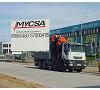 Camion con grua hidraulica Foto