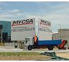 Camion con grua hidraulica Foto