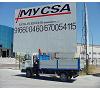 Camion con grua hidraulica Foto