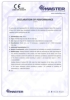 Dinamika -Bisagra para puertas - Declaración de prestaciones CE – Ref. ITB - 8013