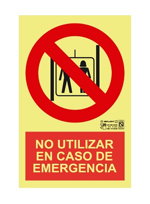 Foto de Señalización ‘No utilizar en caso de emergencia’