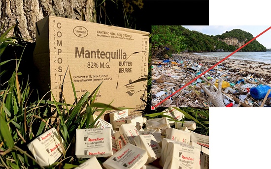 Foto de Mantequilla en envase compostable