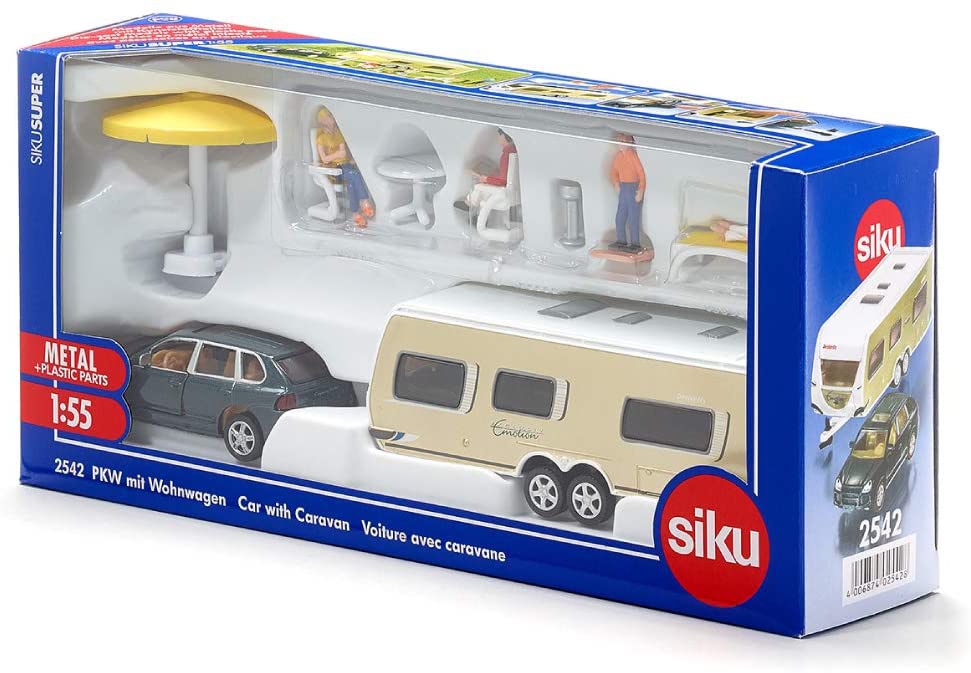 Foto de Coche con caravana y accesorios de juguete