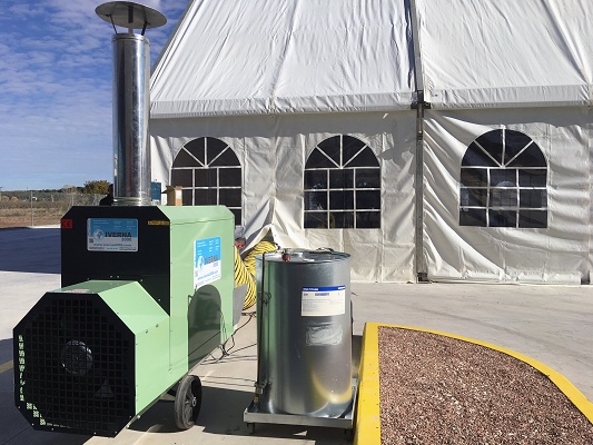 Foto de Generador aire caliente gas-oil ideal para industria, invernaderos y eventos