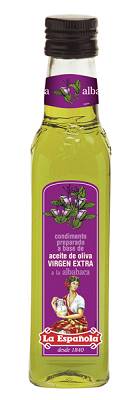 Foto de Aceite de oliva virgen extra a la albahaca