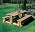 Wooden tables