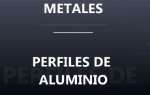 Metales, perfiles de aluminio