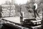 Construcción de via ferroviaria en Canada en el año 1910