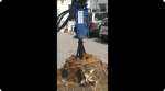 Destoconadora vertical hidráulica – especial para palmeras  – acoplada a miniexcavadora