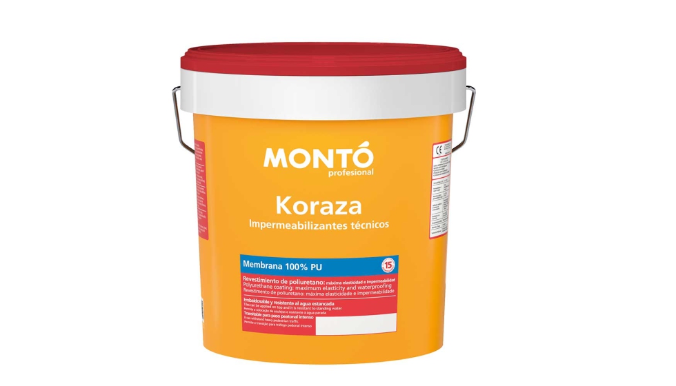 Foto de Pinturas Mont presenta Koraza Membrana 100% PU: el revestimiento elstico para la impermeabilizacin y proteccin de superficies horizontales